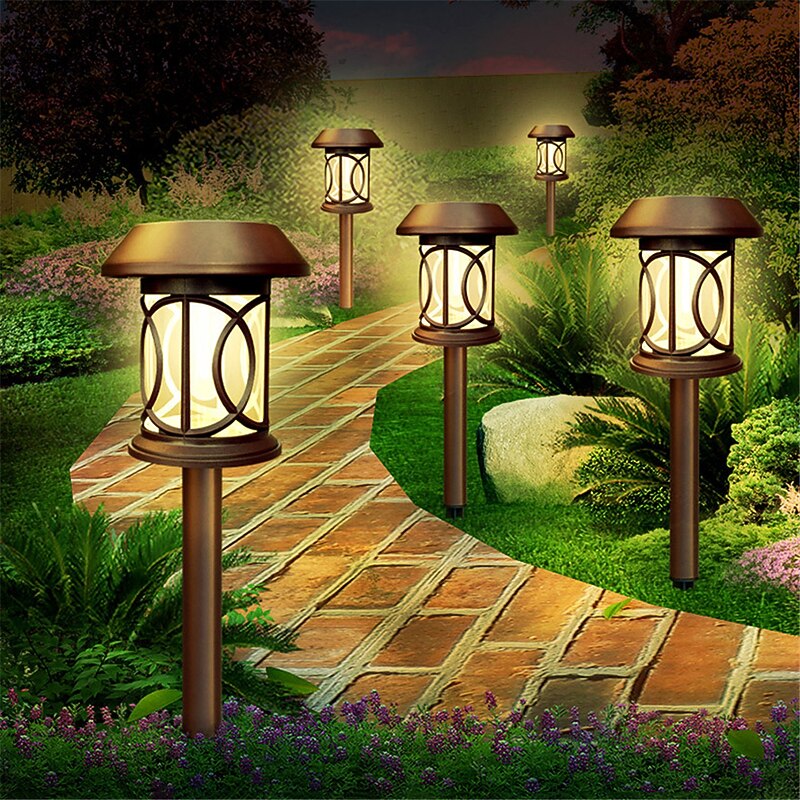 Solar Tungsten Lawn Lamp Outdoor Waterproof Courtyard Lamp Lawn Lamp Garden LED Decorative Lamp Ground Lamp