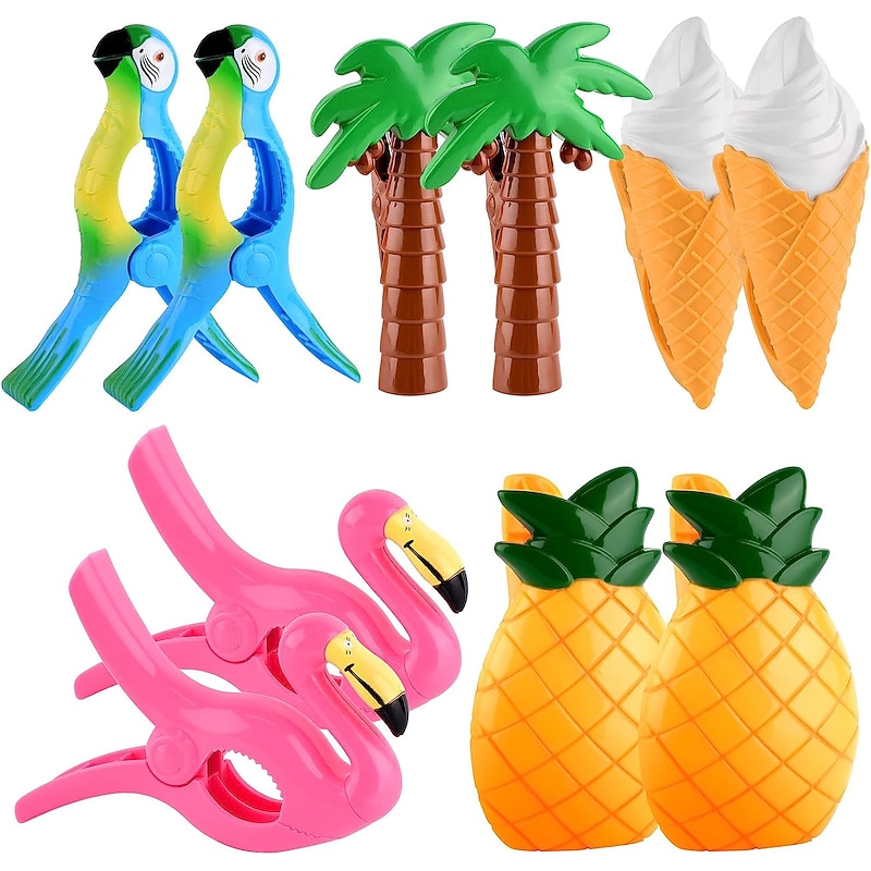 Cute Animal Series Beach Towel Windproof Clip, Beach Towel Clip, Towel Clip for Beach Chairs, Cruise, Holiday, Pool Blankets, Loungers2