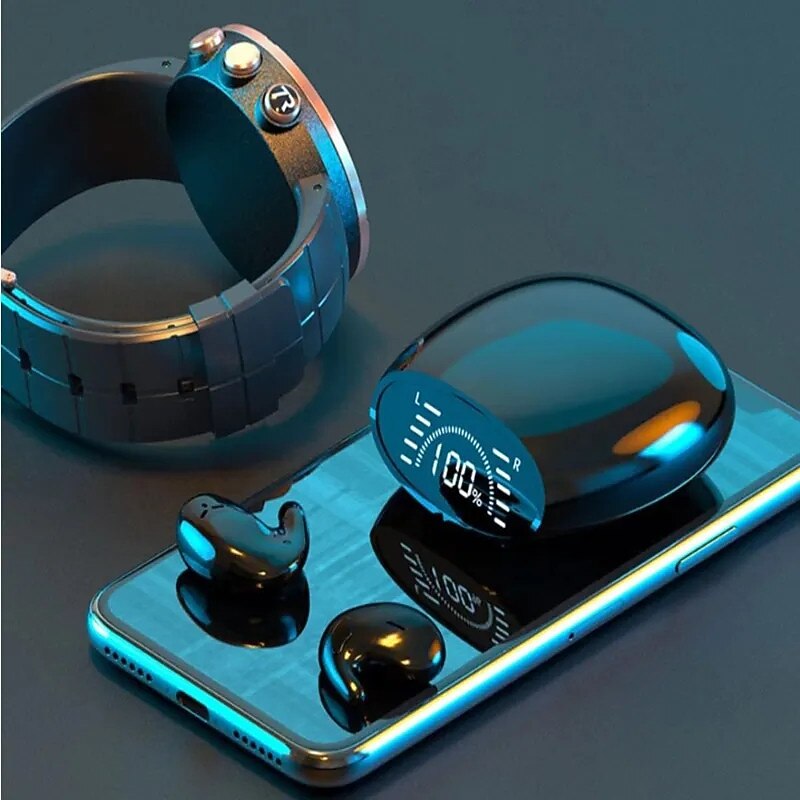 Sleep Ultra-Long Standby Wireless BT Headset Ultra-thin On-ear Sports Bass Mini Invisible For Android Apple Universal3