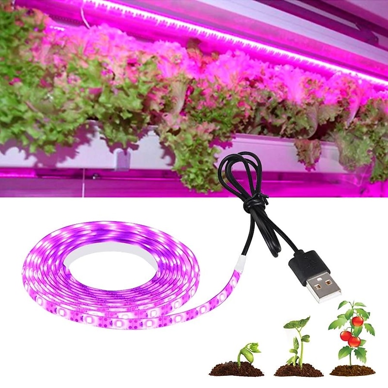 LED Grow Strip Lights USB 5V Full Spectrum Grow Light Succulent Light for Flowers and Seedlings3