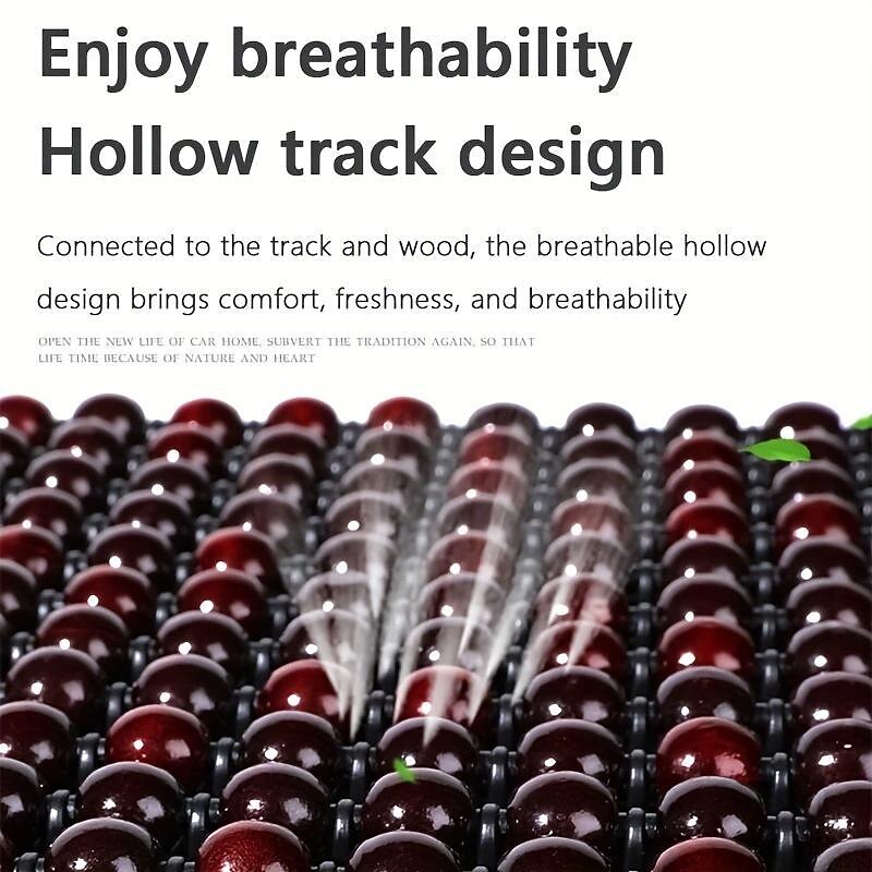 Summer Wood Beads Car Cushion Breathable Beads Car Seat Cushion Single Seat Four Seasons General Cool Cushion Single Piece3