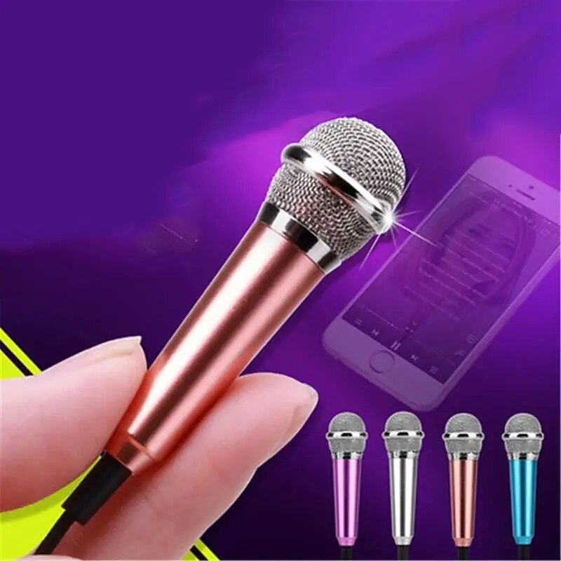 Studio Portable Mini 3.5mm Stereo Studio Speech Mic Audio Microphone For Phone/Smart Phone Desktop Accessories for Christmas Gifts4