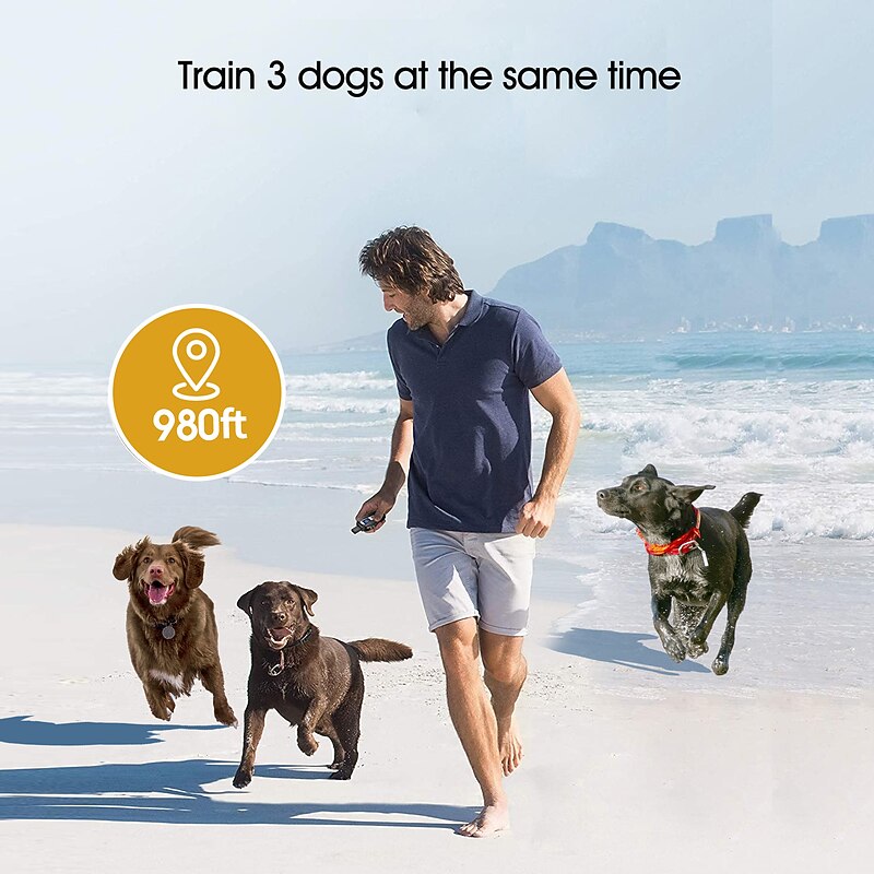 Dog Training Clickers Wireless Kits Adjustable Size Dog Waterproof Trainer Safety Nylon ABS+PC Clickers Behaviour Aids Obedience Training For Pets3