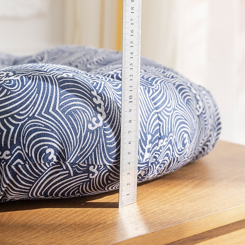 Boho Floor Pillow,Square Floor Seat Cushions Tatami Large Meditation Cushion for Adults, Square Pillows Seating for Yoga Living Room Home Decor, Memory Foam Added2