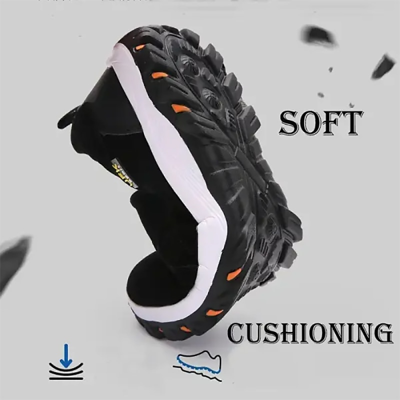 Men's Canvas Slip-On Outdoor Hiking Shoes – Non-Slip Lightweight Trail Shoes for Walking and Climbing4