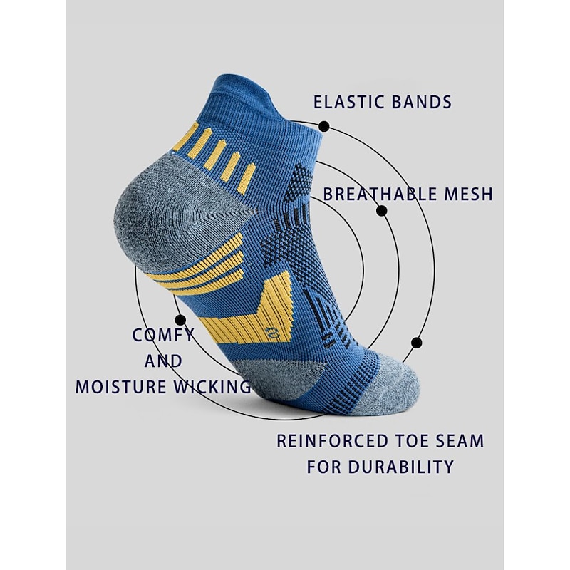 2 Pairs Men's Running Socks Low Cut Socks White Color Casual Daily Basic Medium Four Seasons Stylish Traditional Classic3