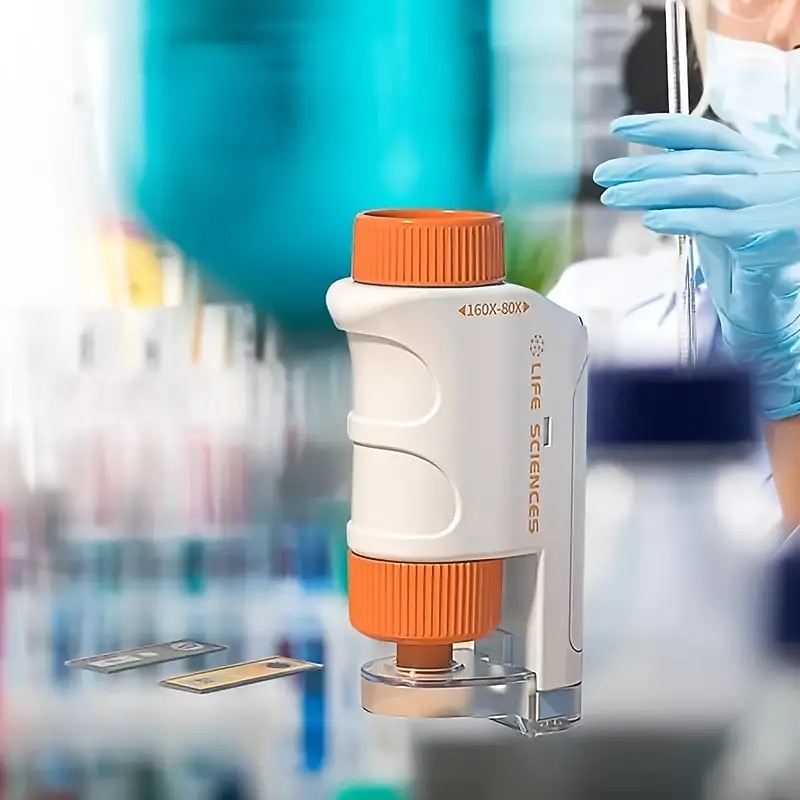 Microscope Children's Science Experiment Set for Primary and Middle School Students Electron optics Handheld Home Portable2