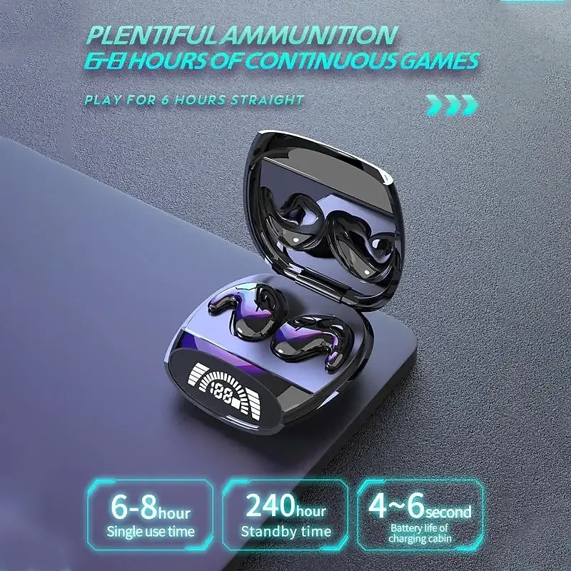 Sleep Ultra-Long Standby Wireless BT Headset Ultra-thin On-ear Sports Bass Mini Invisible For Android Apple Universal4