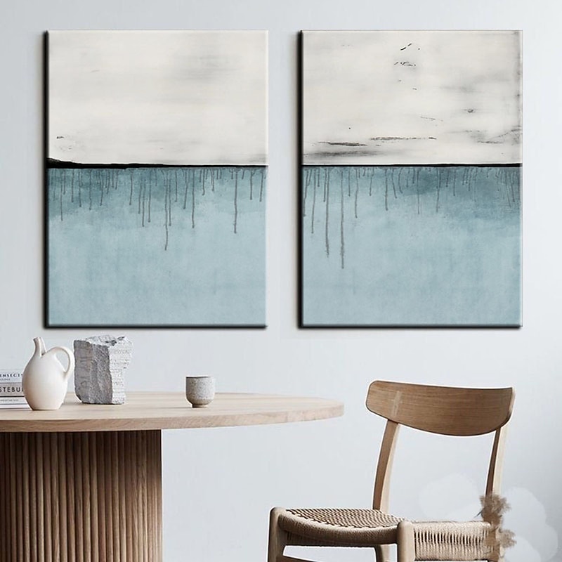 Handmade Hand Painted Oil Painting Wall Beige and Black Abstract Oil Painting Original Acrylic Painting on Canvas Modern Minimalist Art for Bedroom Decor Rolled Canvas No Frame Unstretched4