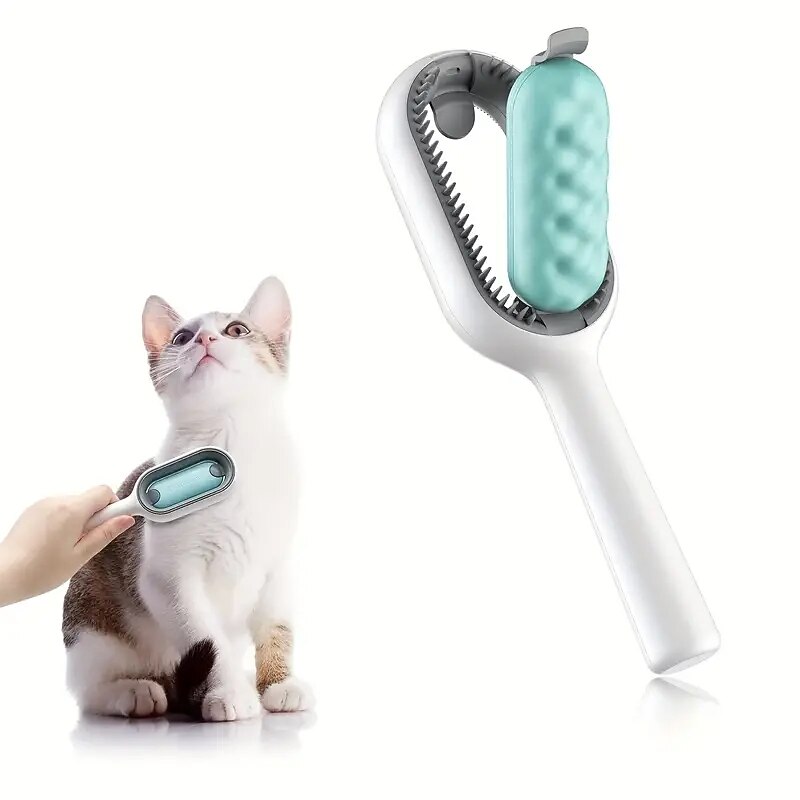 1pc Silicone Pet Brush Grooming Comb Hair Remover Massage Tools For Cats Dogs Lint Remover