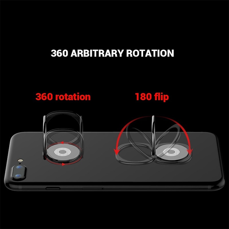 2PC Fashion Finger Phone Holder Ring 360 Rotating Phone Finger Grip Support Luxury Phone Holder Stand3