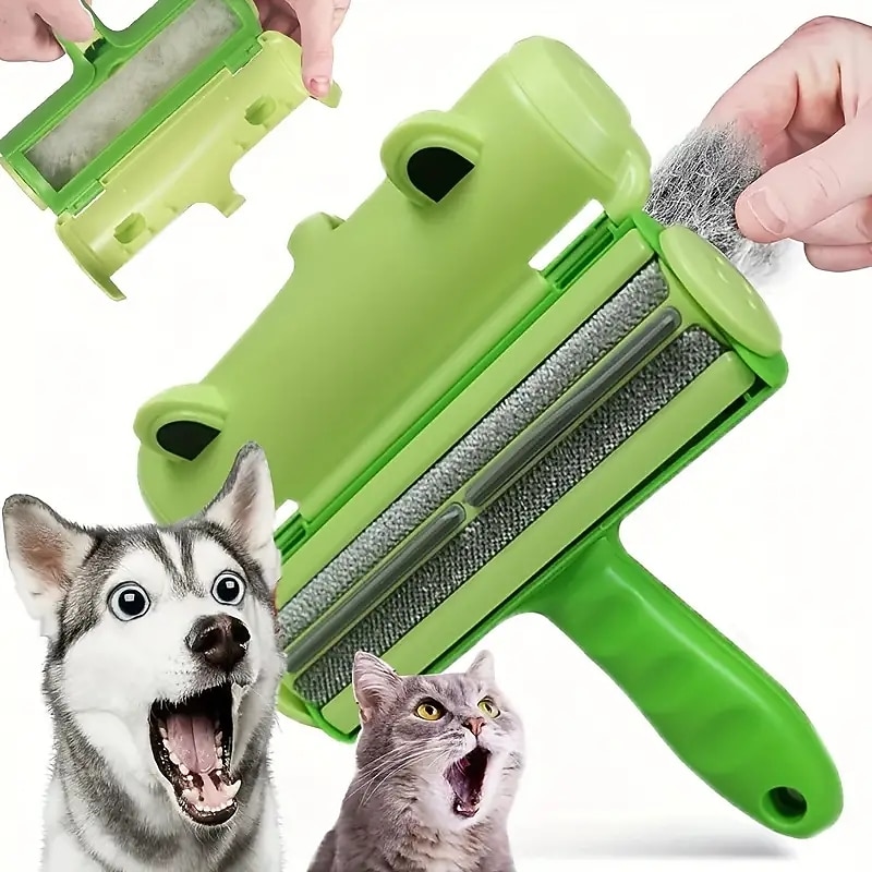 Eliminate Pet Hair Instantly - Reusable Hair Remover For Dogs & Cats Hair Roller For Sofas