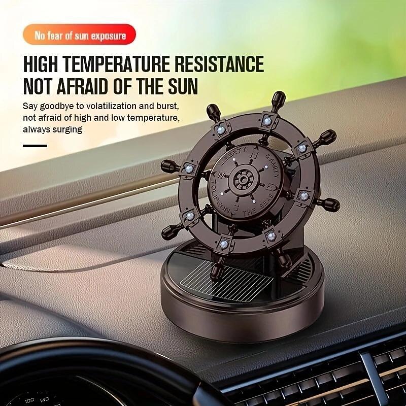 Car Perfume Fragrance Solar Aromatherapy Rotating Rudder Car Air Freshener Diffuser Parfume Gift Box Car Decor Auto Accessories4