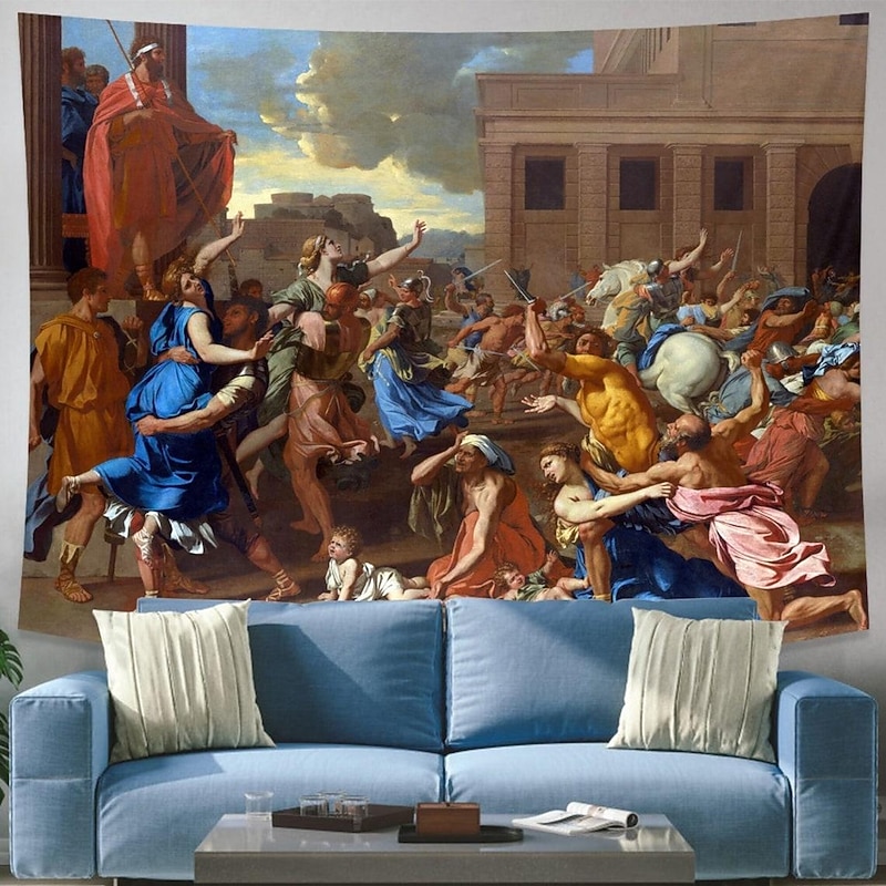 Art Medieval Renaissance Tapestry Middle Age Wall Art Large Tapestry Mural Decor Photograph Backdrop Blanket Curtain Home Bedroom Living Room Decoration2