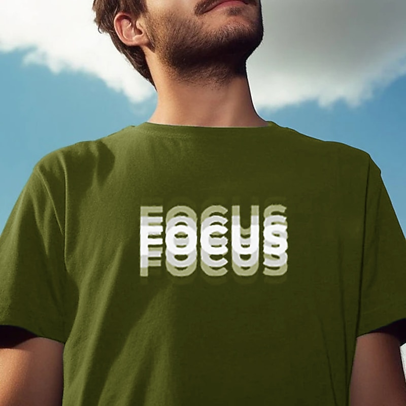 Men's Optical Illusion Letter Graphic Prints T Shirt Graphic Tee Casual Style Classic Style Short Sleeve T shirt Crew Neck Shirt Casual Outdoor Street Daily Black White Wine Summer Clothing Apparel S