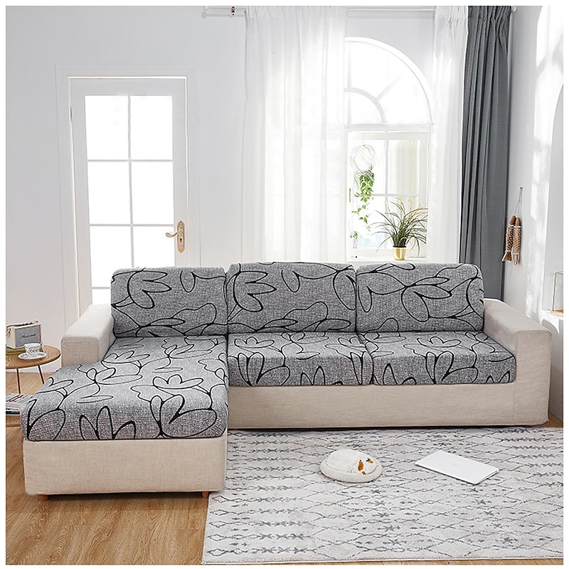 Stretch Couch Cushion Cover Cushion Slipcover for Chair Cushion Furniture Protector Seat Cushion Sofa Cover with Elastic Bottom Washable4