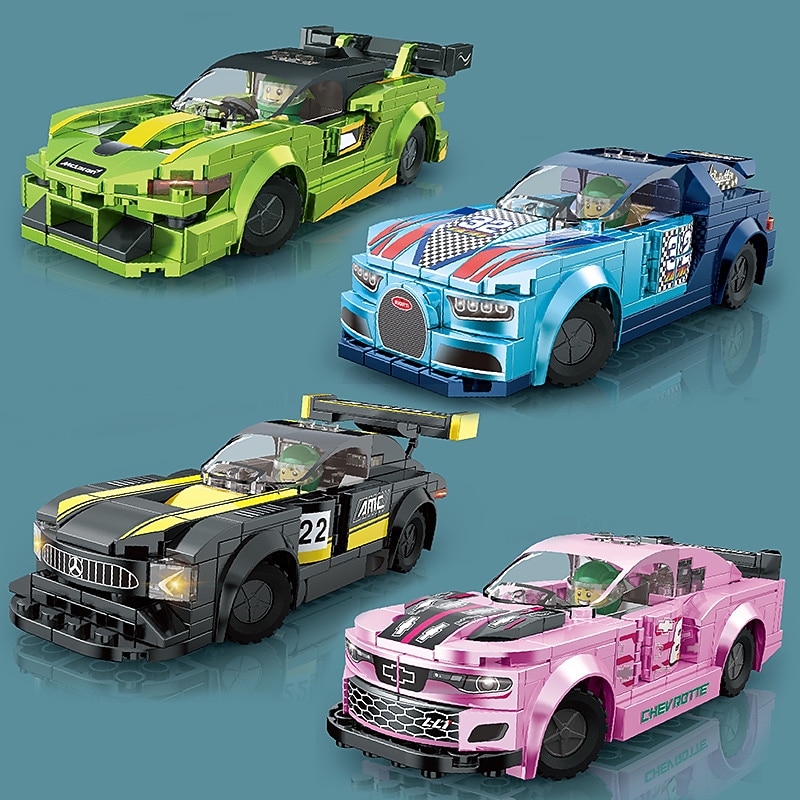 Building Blocks,Children's Assembly Small Particle Diy Racing Car Sports Car Building Block Car Compatible With A Tall Boy And Girl Building Block Toy4