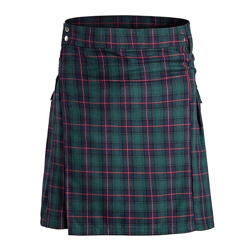 Retro Vintage Punk & Gothic Medieval Skirt Scottish Utility Kilts Plaid Fancy Dress Men's Celtic Masquerade Party / Evening Adults' Skirt2