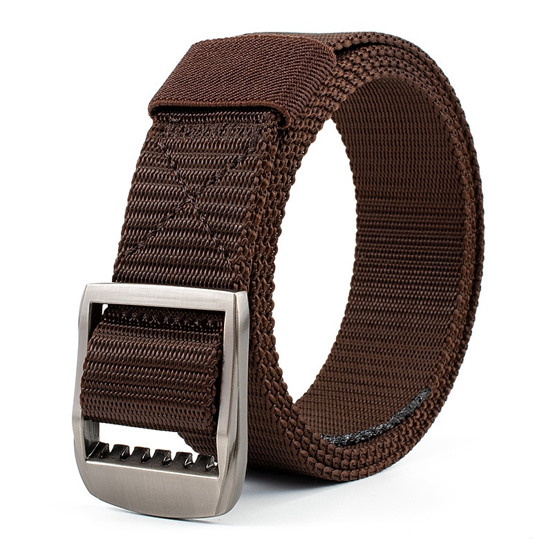 Men's Tactical Belt Nylon Web Work Belt Black Kakhi Nylon Alloy Plain Daily Wear Going out Weekend3