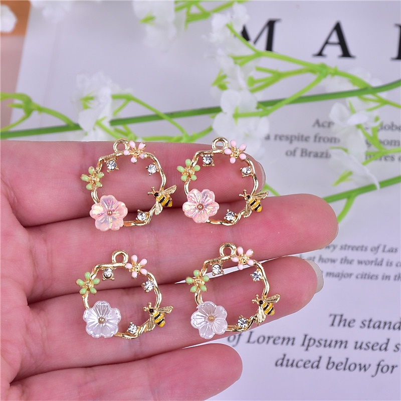 1 Pair Drop Earrings For Women's Birthday Gift Prom Alloy Classic Petal3