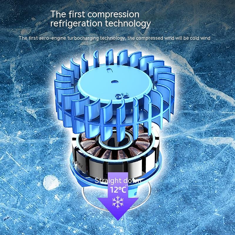 Mini Bladeless Neck Fan – USB Rechargeable Air Cooler with Digital Display, Portable Power Vent for Indoor and Outdoor Use 12