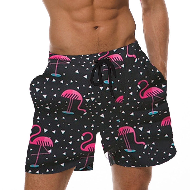 Men's Board Shorts Swim Shorts Swim Trunks Summer Shorts Pocket Drawstring Elastic Waist Graphic Breathable Quick Dry Short Casual Holiday Beach Hawaiian Classic Style 1 22