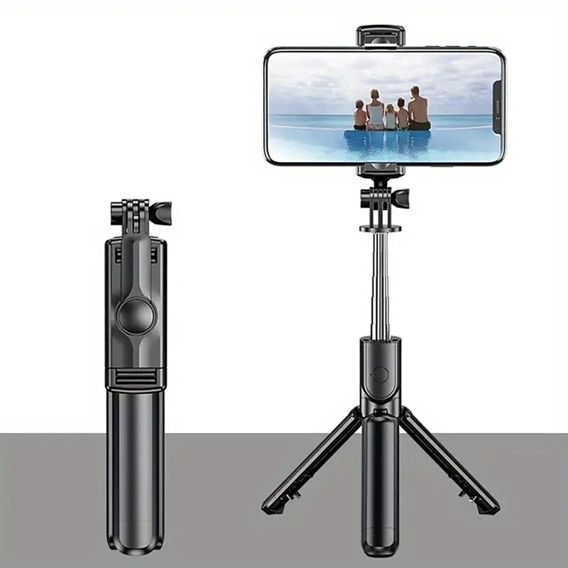 Retractable Selfie Stick Tripod With Wireless Remote & Tripod Stand - Lightweight & Portable for iPhone 14 13 12 Pro Xs Max Xr X 8Plus 7 & Samsung Smartphones2