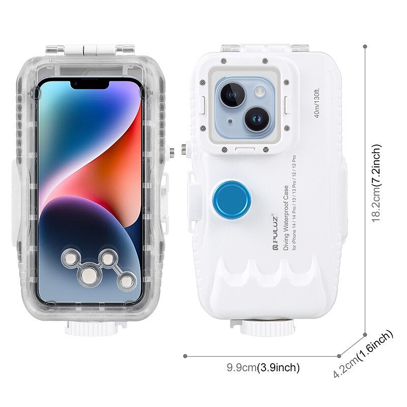 Phone Case For iPhone 15 14 Pro Max Plus 13 12 Pro Max Waterproof Case Full Body Protective Shockproof ABS+PC4