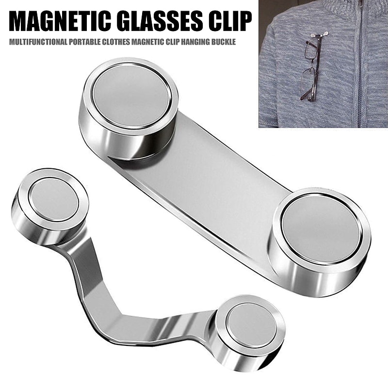 Magnetic Hang Eyeglass Holder Pin Brooches Fashion Multi-function Portable Clothes Clip Buckle Magnet Glasses Headset Line Clips4
