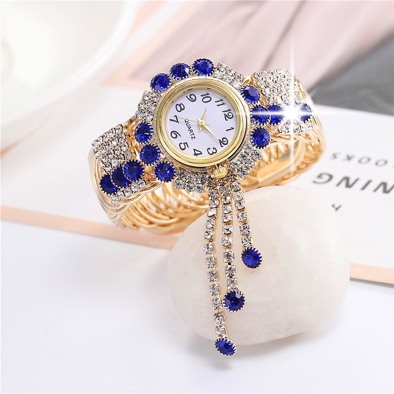 Luxury Fashion Diamond Bracelet Watches Women's Quartz Watch Stainless Steel Bracelet Casual Dress Watch Female Clock
