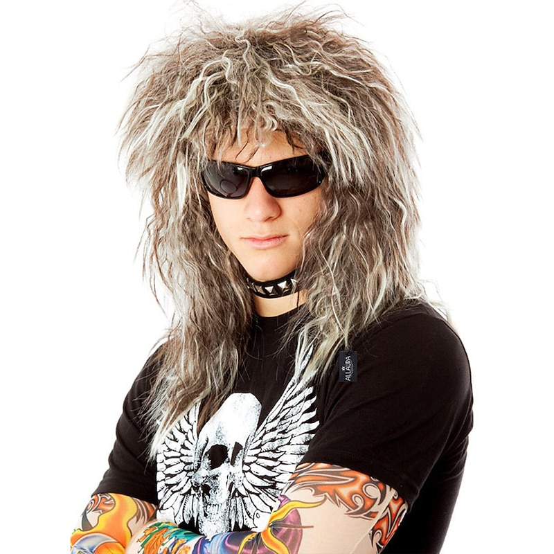 80's Tina Rock Diva Costume Wig 80s Rocker Wig Women - Tina 80 s Rocker Wig Brown Blonde Rocker Wig - Rock Diva Wig Halloween Wigs2