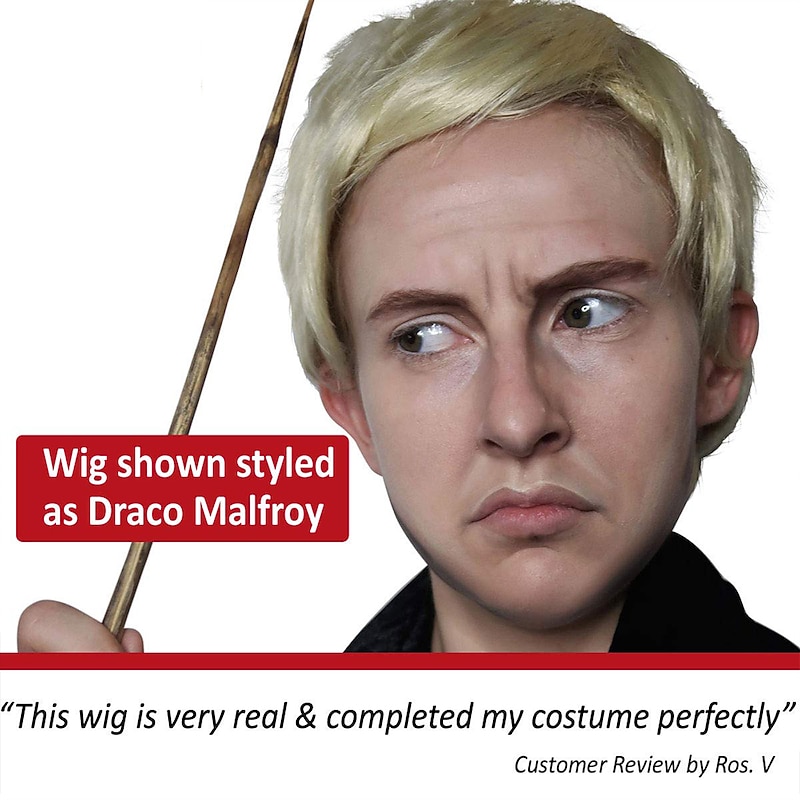 Fred Short Wig Karate Kai Blonde Wig Jeffrey Dahmer Blonde Wigs for Cobra Karate Kid Cosplay Anime Carnival Halloween Wigs3