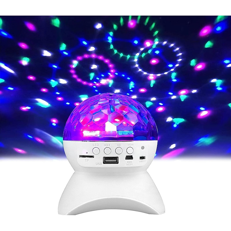 Colorful LED Smart Light Magic Ball Lamp Projector Atmosphere Lamp Bluetooth Sound Ball Lamp Dormitory Singing Flash Lamp Room Atmosphere Lamp2