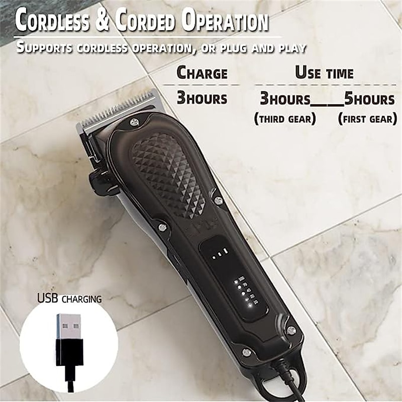 Hair Clippers for Men Hair Trimmer for Men Cordless Hair Clipper Beard Trimmer Barber Zero Gapped Hair Clippers with  for Clippers for Hair Cutting2