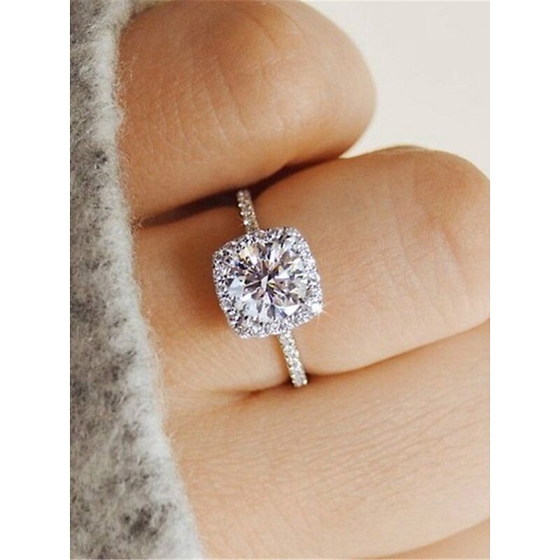 Women's Rings Fashion Wedding Geometry Ring2