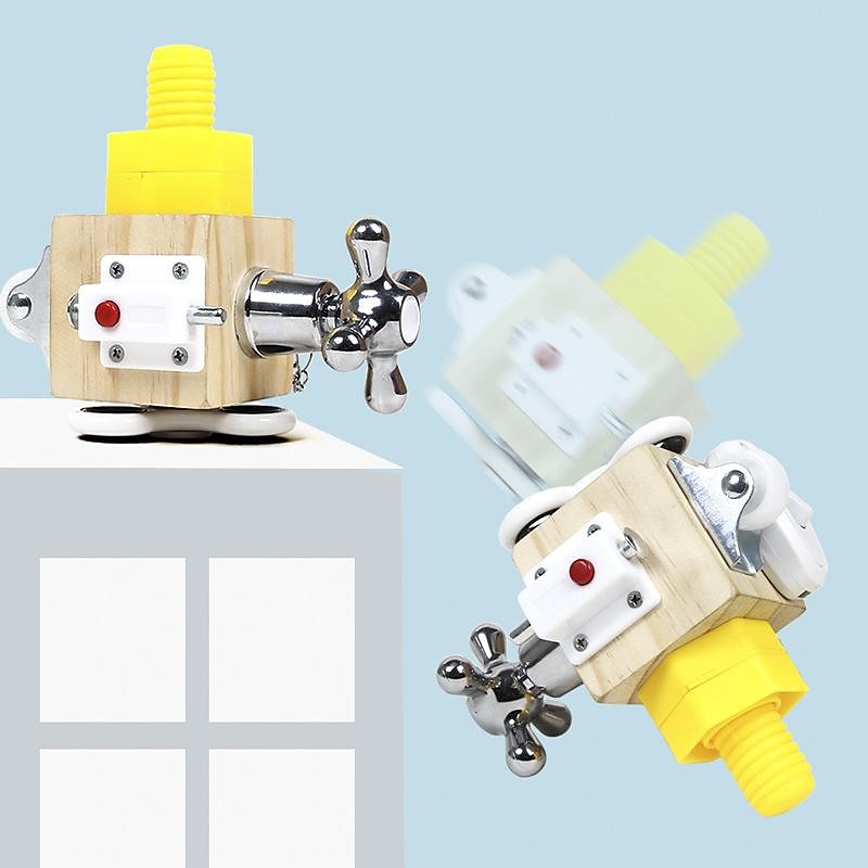 Montessori Busy House Early Education Multi-Functional Hexahedron Unlock Busy Board Teaching Aids Baby Educational Small Toys Go to School Holiday Gifts for Kids2