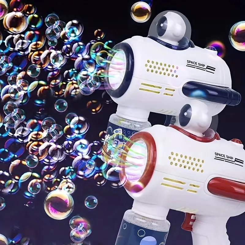 1pc Space Astronaut Design Bubble Machine Handheld Fully Automatic Bubble Gun Toy For Children