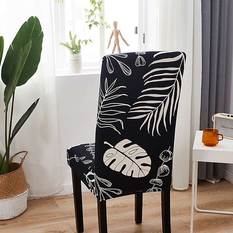 Dining Chair Cover Stretch Chair Seat Slipcover Elastic Chair Protector For Dining Party Hotel Wedding Soft Washable4