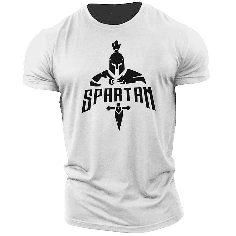 Men's Spartan Graphic T-Shirt Short Sleeve Warrior Fitness Gym Lifestyle3