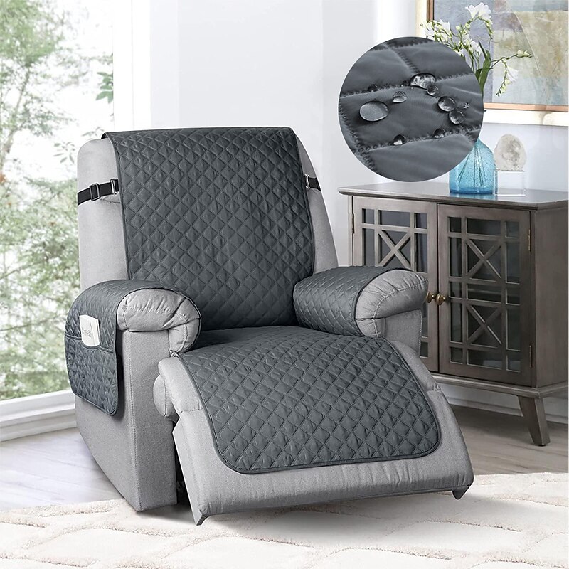 Reversible Recliner Covers Cover Sofa Covers for Dogs,Sofa Slipcover,Couch Covers for 3 Cushion Couch,Couch Protector with Pockets2