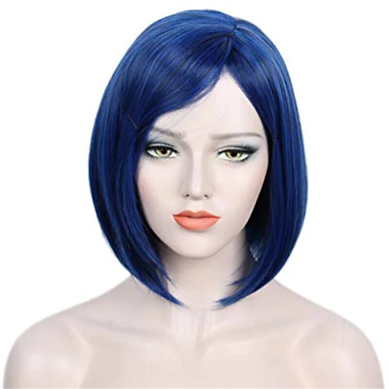 Coraline Movie Blue Cosplay Wig Halloween Wigs2