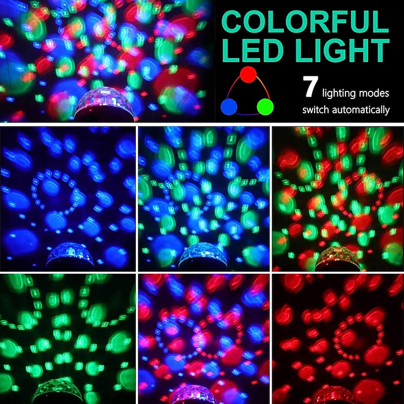 Colorful LED Smart Light Magic Ball Lamp Projector Atmosphere Lamp Bluetooth Sound Ball Lamp Dormitory Singing Flash Lamp Room Atmosphere Lamp4