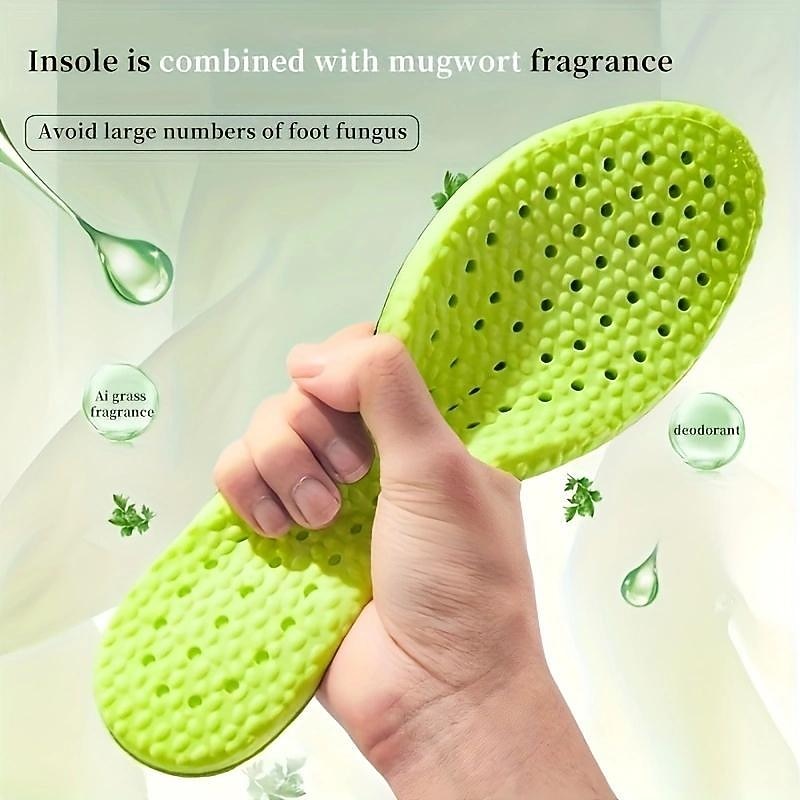 1 Pair Shock Absorption Comfortable Breathable Deodorant Insoles, Insoles For Sneakers Comfortable Plantar Fasciitis Insoles Foot Men's And Women's Sex Orthopedic Sole Running Accessories2
