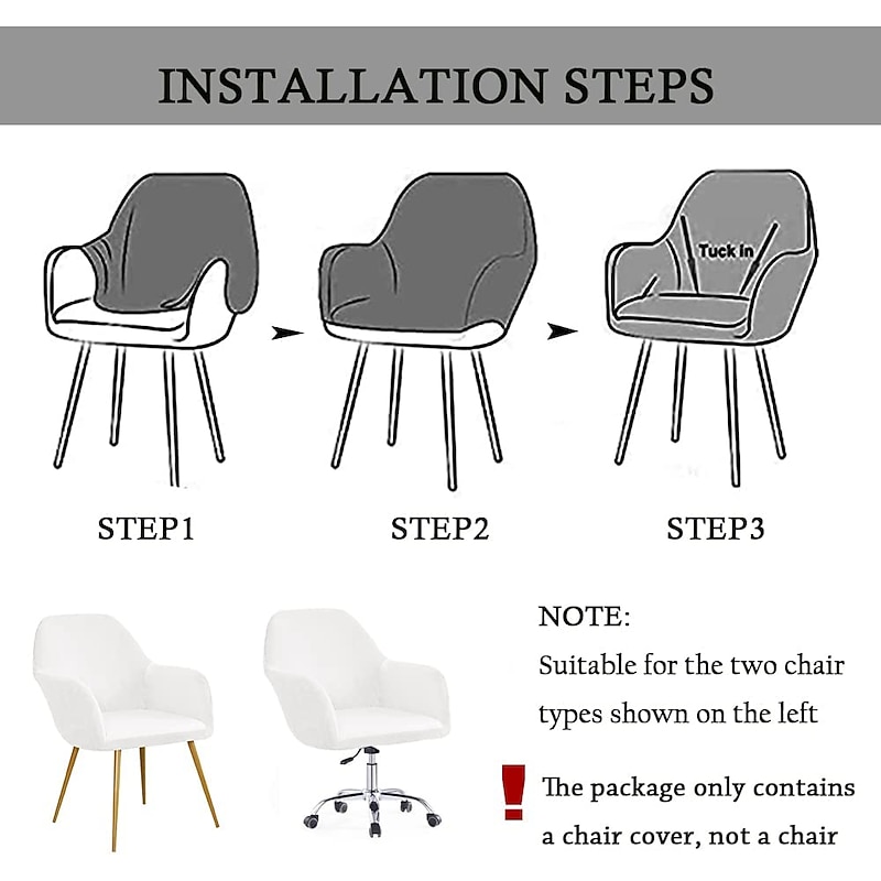 Kitchen Chair Cover Solid Color Yarn Dyed Polyester Slipcovers4