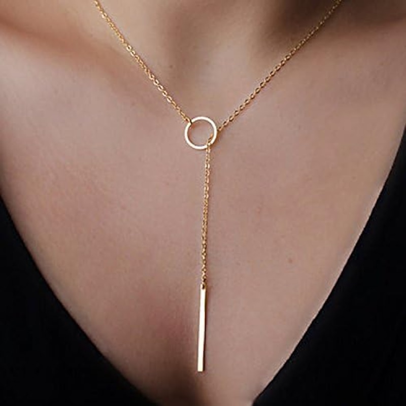 Women's necklace Chic & Modern Daily Geometry Necklaces / Gold / Silver / Fall / Winter / Spring 2025 - $4.49