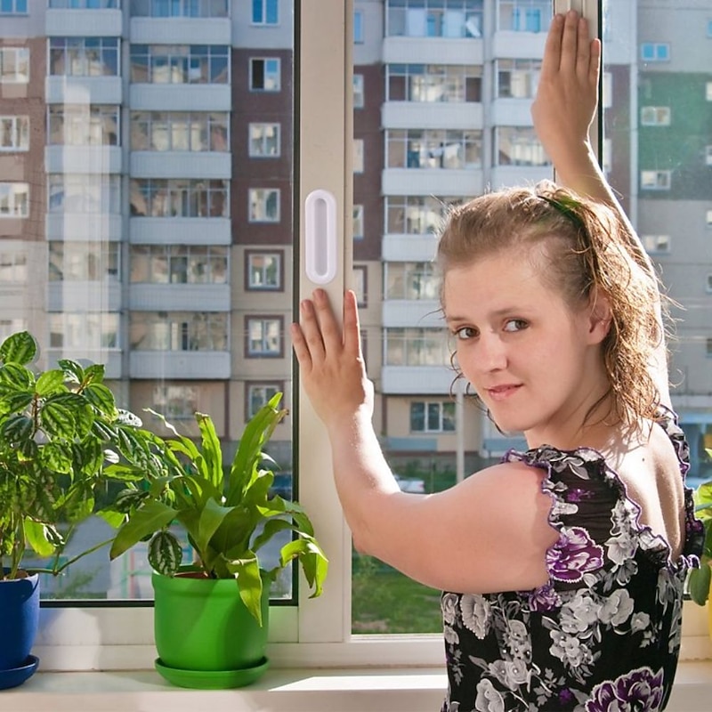 8pcs Self-adhesive Door Handles for Window Cabinet Drawer Wardrobe Sliding Door Handle Glass Non-slip Grip Auxiliary Handles3