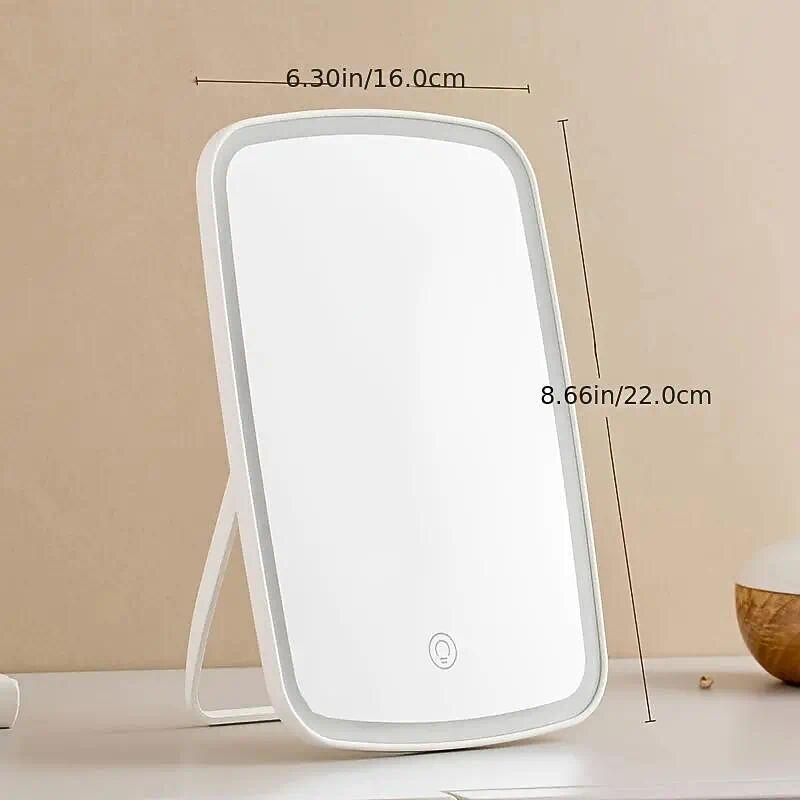 3 Color Led Makeup Mirror High Density Lamp Beads In The Mirror Touch Screen Adjustment Brightness Fill Light Mirror Usb Charging Interface Foldable And Carry Easily Valentine's Day Birthday Gift For Mother Girlfriend Women4