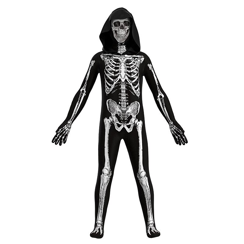 Skeleton Skull Halloween Cosplay Costume Party Costume Masquerade Outfits Cosplay Kid's Boys' Girls' Masquerade Mardi Gras Performance Party Halloween Easy Halloween Costumes Dress Up