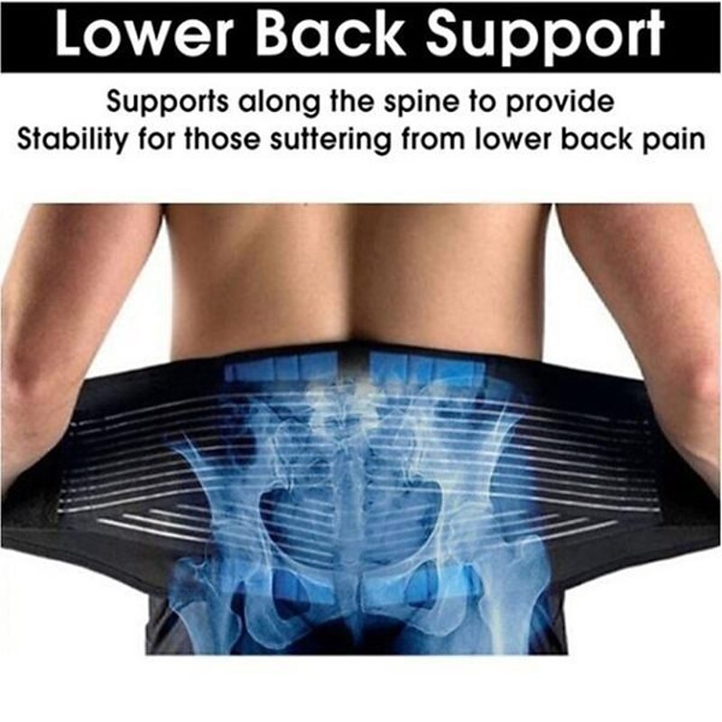 New Upgrade High Comfort Adjustable Neoprene Waist Support Double Pull Lumbar Support Brace Low In Back Belt Brace Pain Relief Band Waist4