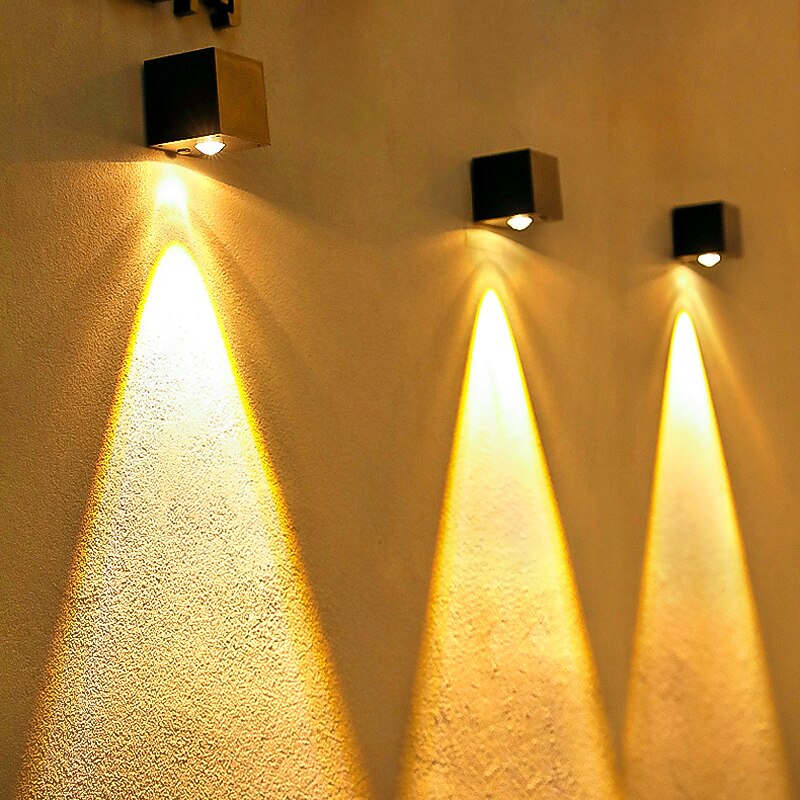 Solar Wall Light Outdoor Courtyard Waterproof Garden Lamp Wall Fence Lighting Decor Light for Home Balcony Terrace Atmosphere Light Wall Washing Light3